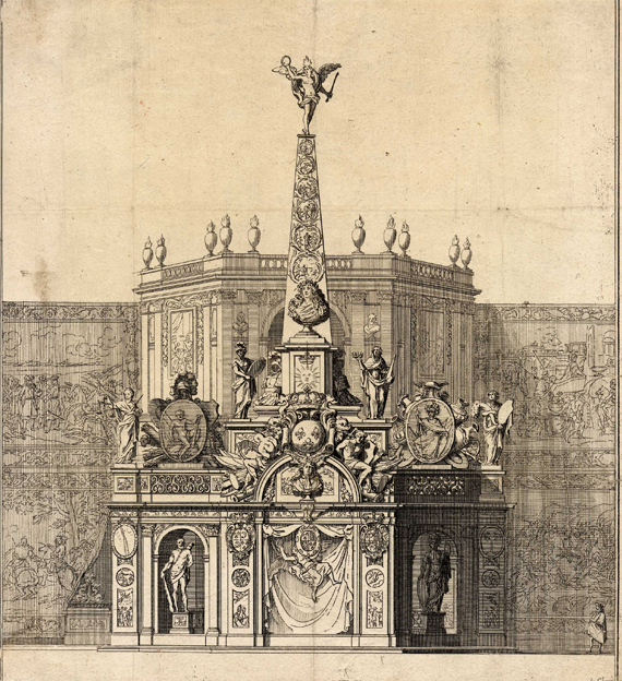 decor-pour-la-naissance-du-duc-de-Bourgogne-en-1682