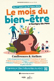 Affiche du mois du bien-être à Montigny-lès-Metz